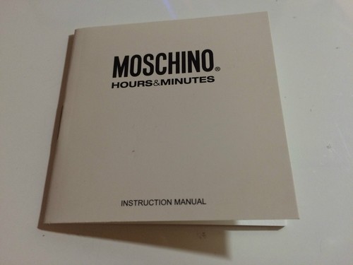 New booklet moschino hours - new, &